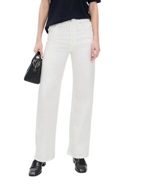 Citizens Of Humanity White Straight-Leg Jeans